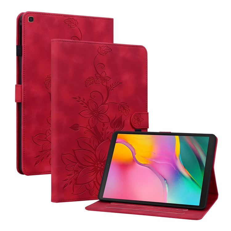 Lily Embossed Leather Tablet Case, For Samsung Galaxy Tab S5e T720, For Samsung Galaxy Tab A 10.1 2019, For Samsung Galaxy Tab A 8.0 2019
