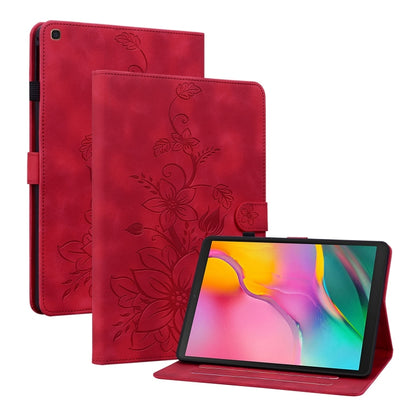 Lily Embossed Leather Tablet Case, For Samsung Galaxy Tab S5e T720, For Samsung Galaxy Tab A 10.1 2019, For Samsung Galaxy Tab A 8.0 2019