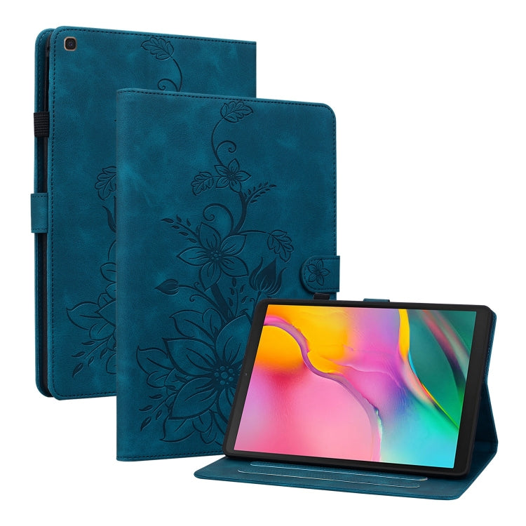 Lily Embossed Leather Tablet Case, For Samsung Galaxy Tab S5e T720, For Samsung Galaxy Tab A 10.1 2019, For Samsung Galaxy Tab A 8.0 2019