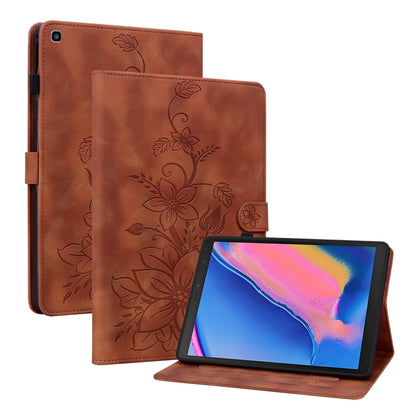 Lily Embossed Leather Tablet Case, For Samsung Galaxy Tab S5e T720, For Samsung Galaxy Tab A 10.1 2019, For Samsung Galaxy Tab A 8.0 2019