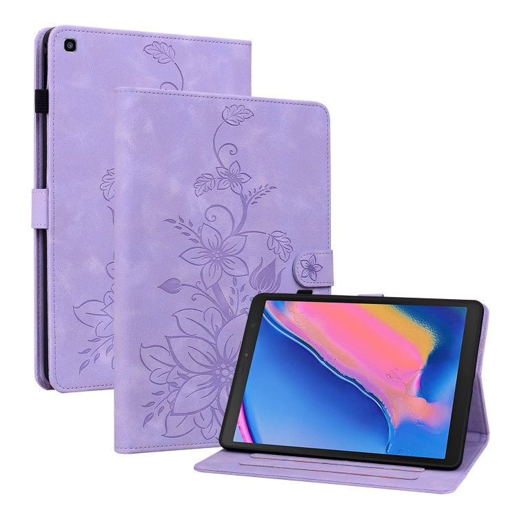 Lily Embossed Leather Tablet Case, For Samsung Galaxy Tab S5e T720, For Samsung Galaxy Tab A 10.1 2019, For Samsung Galaxy Tab A 8.0 2019