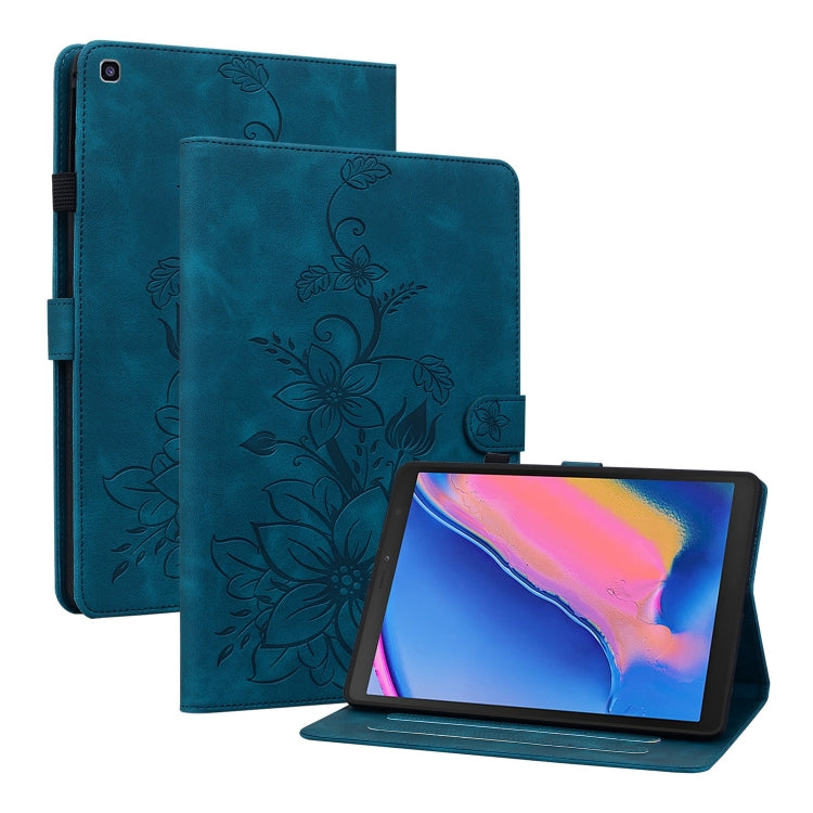 Lily Embossed Leather Tablet Case, For Samsung Galaxy Tab S5e T720, For Samsung Galaxy Tab A 10.1 2019, For Samsung Galaxy Tab A 8.0 2019