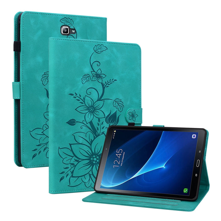 Lily Embossed Leather Tablet Case, For Samsung Galaxy Tab S4 10.5 SM-T830/T835, For Samsung Galaxy Tab A 10.1 2016, For Samsung Galaxy Tab S2 9.7 T810 T815