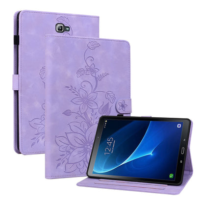 Lily Embossed Leather Tablet Case, For Samsung Galaxy Tab S4 10.5 SM-T830/T835, For Samsung Galaxy Tab A 10.1 2016, For Samsung Galaxy Tab S2 9.7 T810 T815