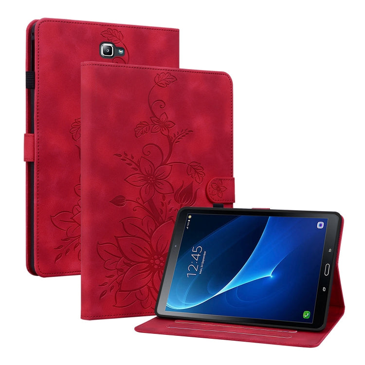 Lily Embossed Leather Tablet Case, For Samsung Galaxy Tab S4 10.5 SM-T830/T835, For Samsung Galaxy Tab A 10.1 2016, For Samsung Galaxy Tab S2 9.7 T810 T815