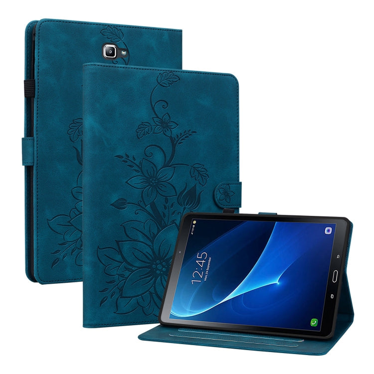 Lily Embossed Leather Tablet Case, For Samsung Galaxy Tab S4 10.5 SM-T830/T835, For Samsung Galaxy Tab A 10.1 2016, For Samsung Galaxy Tab S2 9.7 T810 T815