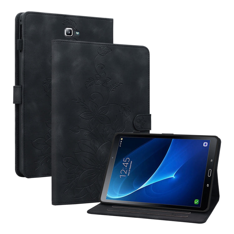 Lily Embossed Leather Tablet Case, For Samsung Galaxy Tab S4 10.5 SM-T830/T835, For Samsung Galaxy Tab A 10.1 2016, For Samsung Galaxy Tab S2 9.7 T810 T815