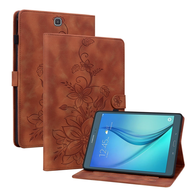 Lily Embossed Leather Tablet Case, For Samsung Galaxy Tab A 9.7 T550 T555