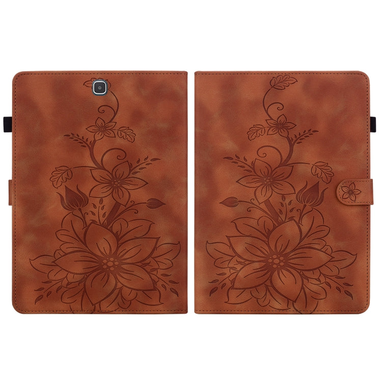 Lily Embossed Leather Tablet Case, For Samsung Galaxy Tab A 9.7 T550 T555
