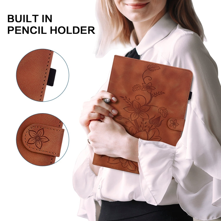 Lily Embossed Leather Tablet Case, For Samsung Galaxy Tab A 9.7 T550 T555