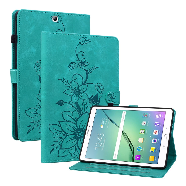 Lily Embossed Leather Tablet Case, For Samsung Galaxy Tab S4 10.5 SM-T830/T835, For Samsung Galaxy Tab A 10.1 2016, For Samsung Galaxy Tab S2 9.7 T810 T815