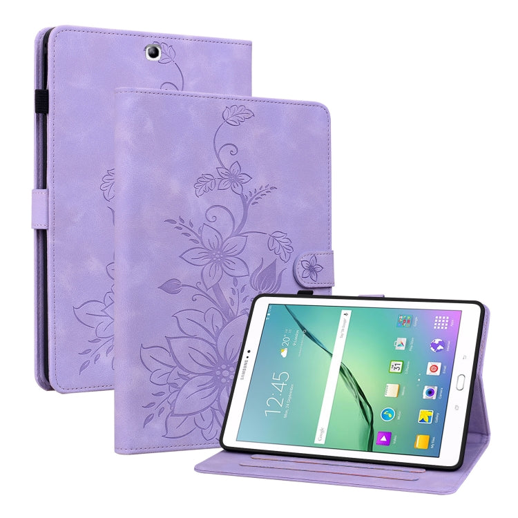 Lily Embossed Leather Tablet Case, For Samsung Galaxy Tab S4 10.5 SM-T830/T835, For Samsung Galaxy Tab A 10.1 2016, For Samsung Galaxy Tab S2 9.7 T810 T815