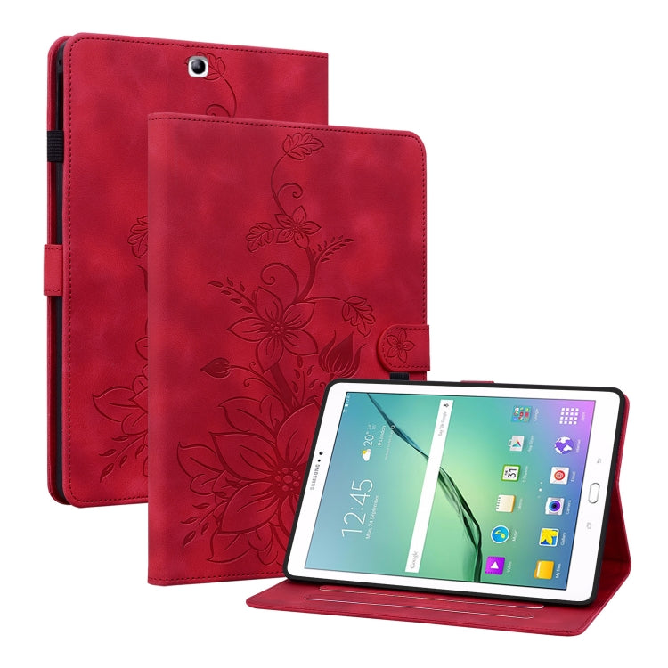Lily Embossed Leather Tablet Case, For Samsung Galaxy Tab S4 10.5 SM-T830/T835, For Samsung Galaxy Tab A 10.1 2016, For Samsung Galaxy Tab S2 9.7 T810 T815