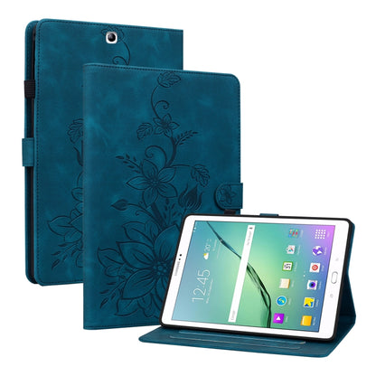 Lily Embossed Leather Tablet Case, For Samsung Galaxy Tab S4 10.5 SM-T830/T835, For Samsung Galaxy Tab A 10.1 2016, For Samsung Galaxy Tab S2 9.7 T810 T815