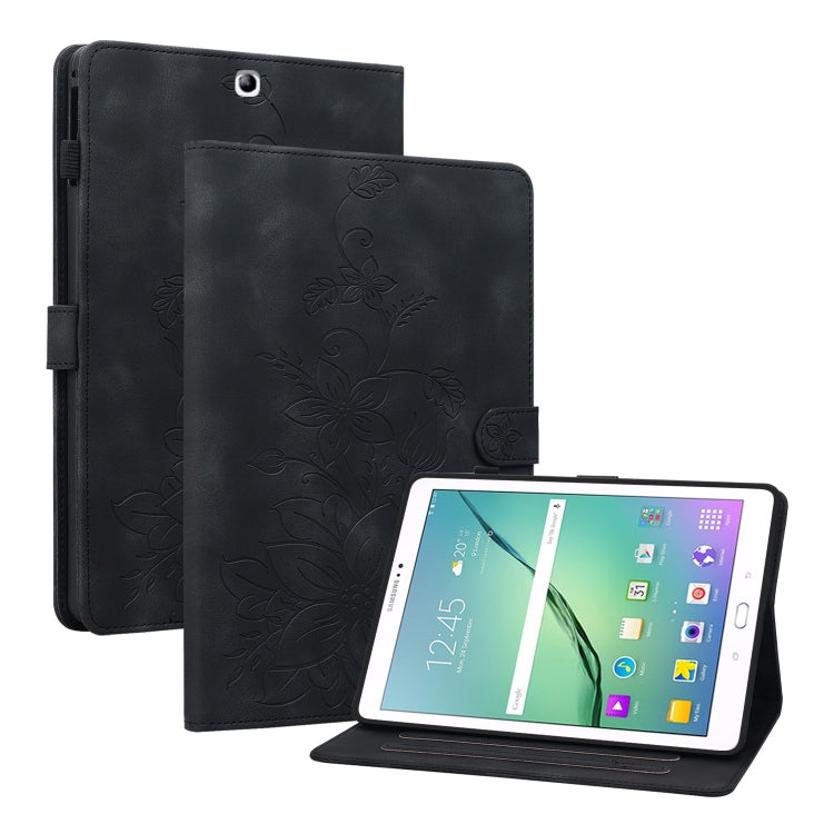 Lily Embossed Leather Tablet Case, For Samsung Galaxy Tab S4 10.5 SM-T830/T835, For Samsung Galaxy Tab A 10.1 2016, For Samsung Galaxy Tab S2 9.7 T810 T815