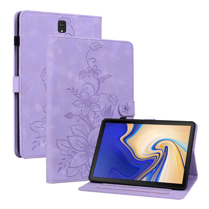 Lily Embossed Leather Tablet Case, For Samsung Galaxy Tab A 10.1 2019, For Samsung Galaxy Tab A 8.0 2019, For Samsung Galaxy Tab S4 10.5 SM-T830/T835