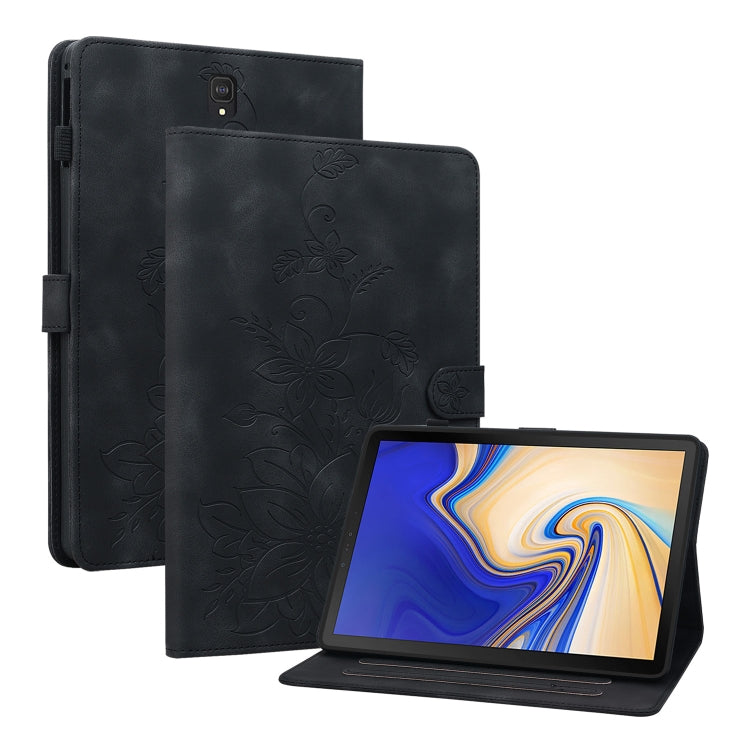 Lily Embossed Leather Tablet Case, For Samsung Galaxy Tab A 10.1 2019, For Samsung Galaxy Tab A 8.0 2019, For Samsung Galaxy Tab S4 10.5 SM-T830/T835