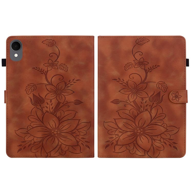 Lily Embossed Leather Tablet Case, For Samsung Galaxy Tab S11, For Samsung Galaxy Tab S9+ / S9 FE+, For Samsung Galaxy Tab S9 / S9 FE