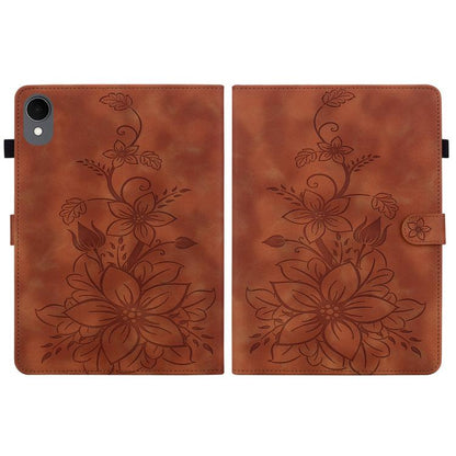 Lily Embossed Leather Tablet Case, For Samsung Galaxy Tab S11, For Samsung Galaxy Tab S9+ / S9 FE+, For Samsung Galaxy Tab S9 / S9 FE