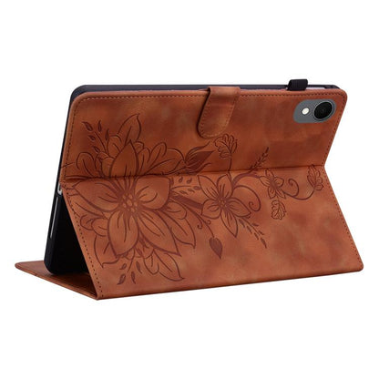 Lily Embossed Leather Tablet Case, For Samsung Galaxy Tab S11, For Samsung Galaxy Tab S9+ / S9 FE+, For Samsung Galaxy Tab S9 / S9 FE