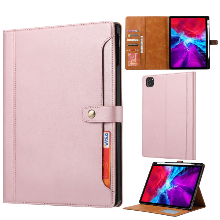 Calf Texture Double Fold Clasp Horizontal Flip Leather Smart Tablet Case, For iPad Pro 13 2025 / 2024, For iPad Pro 11 2025 / 2024, For iPad mini 2024