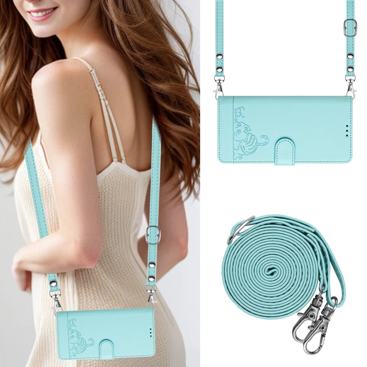 Cat Rat Embossed Pattern RFID Leather Phone Case with Lanyard, For OnePlus Nord CE4 5G, For OnePlus Nord N30 SE 5G, For OnePlus 12R 5G Global, For OnePlus 12 5G Global