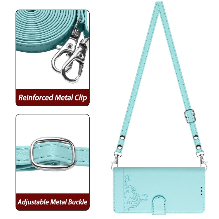 Cat Rat Embossed Pattern RFID Leather Phone Case with Lanyard, For OnePlus Nord N20 SE 4G Global, For OnePlus 10T 5G Global, ForFor OnePlus Nord 2T, For OnePlus Nord CE 2 Lite