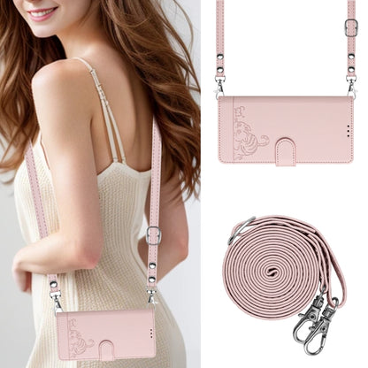 Cat Rat Embossed Pattern RFID Leather Phone Case with Lanyard, For OnePlus 11R 5G Global, For OnePlus 11, For OnePlus Nord N300, For OnePlus Ace Pro 5G