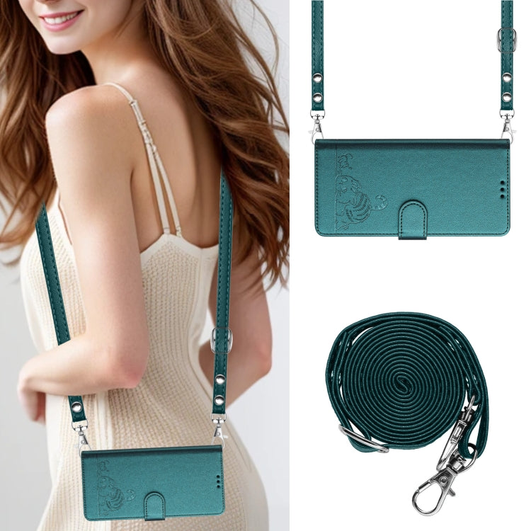 Cat Rat Embossed Pattern RFID Leather Phone Case with Lanyard, For OnePlus 11R 5G Global, For OnePlus 11, For OnePlus Nord N300, For OnePlus Ace Pro 5G