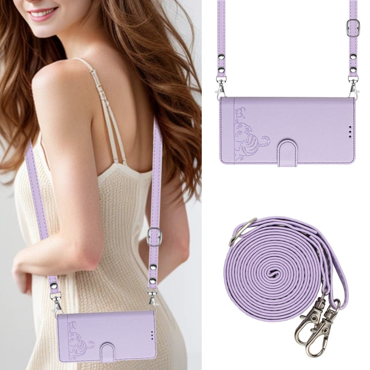 Cat Rat Embossed Pattern RFID Leather Phone Case with Lanyard, For OnePlus 11R 5G Global, For OnePlus 11, For OnePlus Nord N300, For OnePlus Ace Pro 5G