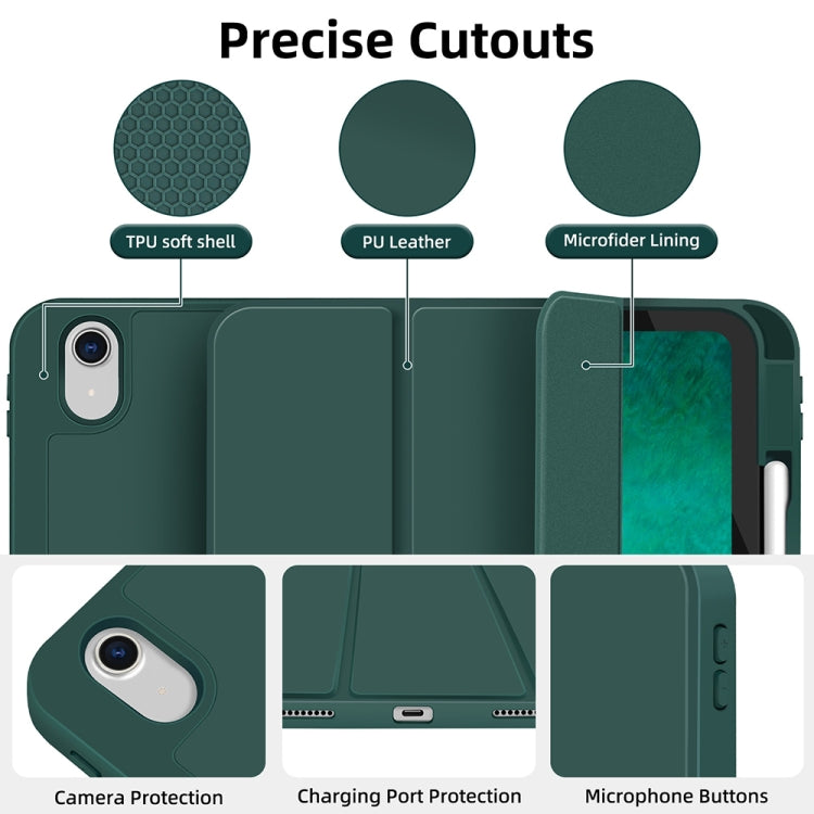 3-fold TPU Smart Leather Tablet Case with Pen Slot, For iPad Air 11 2026 / 2025 / 2024, For iPad Pro 13 2025 / 2024, For iPad Pro 11 2025 / 2024