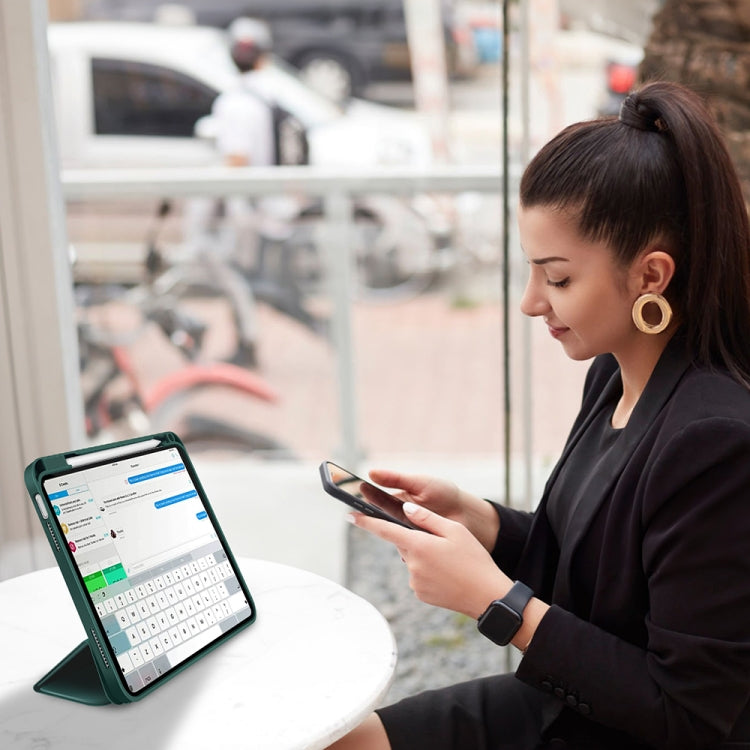 3-fold TPU Smart Leather Tablet Case with Pen Slot, For iPad Air 11 2026 / 2025 / 2024, For iPad Pro 13 2025 / 2024, For iPad Pro 11 2025 / 2024