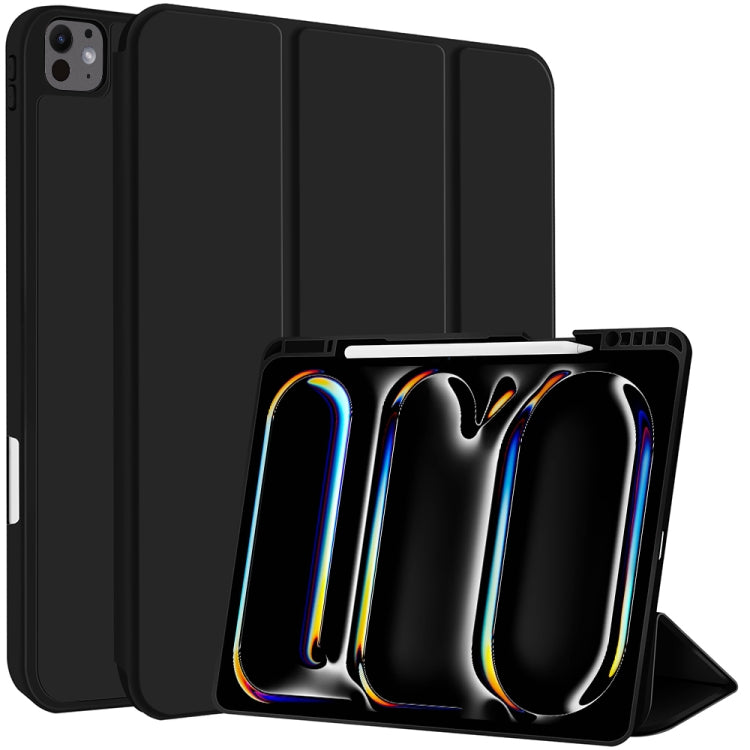 3-fold TPU Smart Leather Tablet Case with Pen Slot, For iPad Air 11 2026 / 2025 / 2024, For iPad Pro 13 2025 / 2024, For iPad Pro 11 2025 / 2024