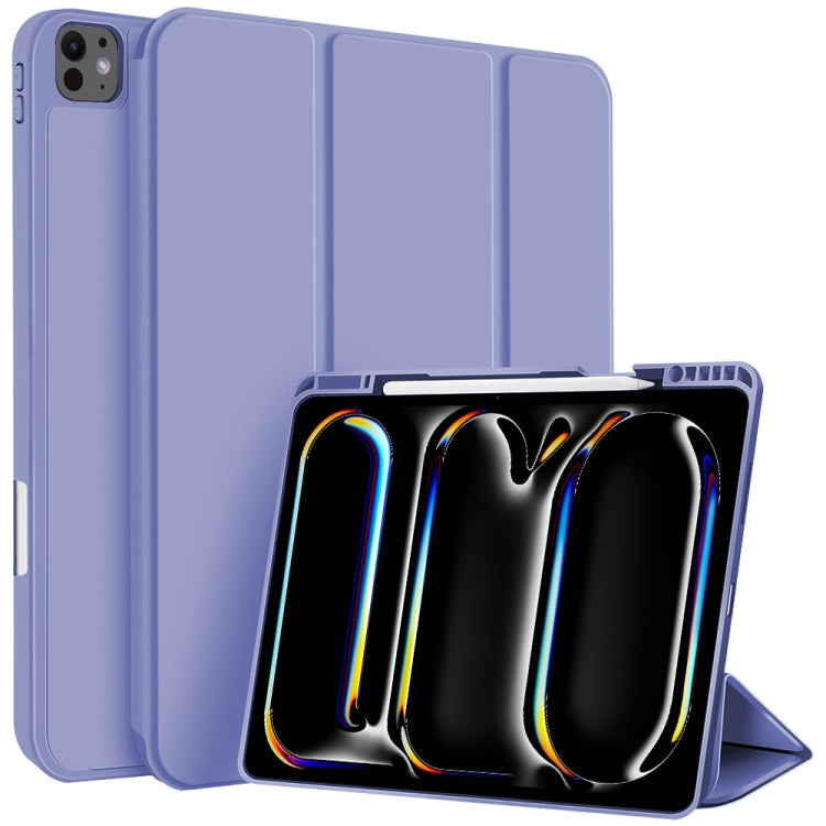 3-fold TPU Smart Leather Tablet Case with Pen Slot, For iPad Air 11 2026 / 2025 / 2024, For iPad Pro 13 2025 / 2024, For iPad Pro 11 2025 / 2024