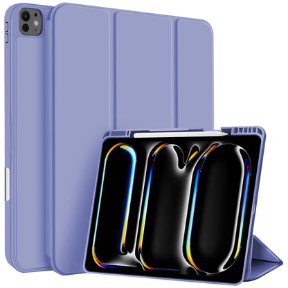 3-fold TPU Smart Leather Tablet Case with Pen Slot, For iPad Air 11 2026 / 2025 / 2024, For iPad Pro 13 2025 / 2024, For iPad Pro 11 2025 / 2024