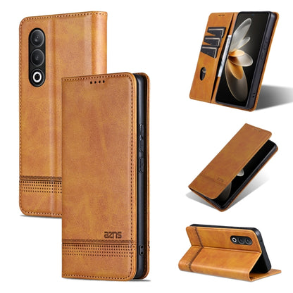 AZNS Magnetic Calf Texture Flip Leather Phone Case, For OnePlus Turbo 6/Nord 6 5G, For OnePlus 15T, For OnePlus 15, For OnePlus Nord CE4