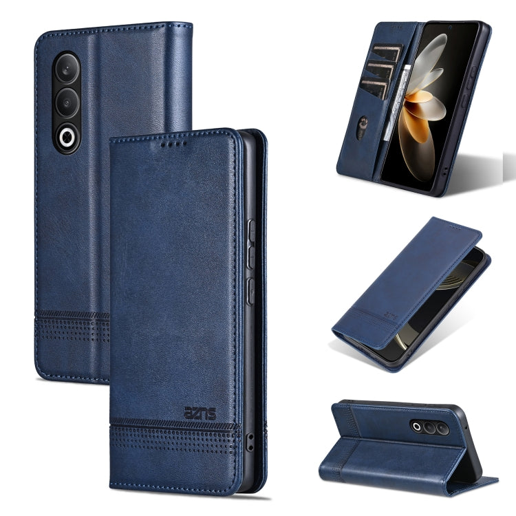AZNS Magnetic Calf Texture Flip Leather Phone Case, For OnePlus Turbo 6/Nord 6 5G, For OnePlus 15T, For OnePlus 15, For OnePlus Nord CE4