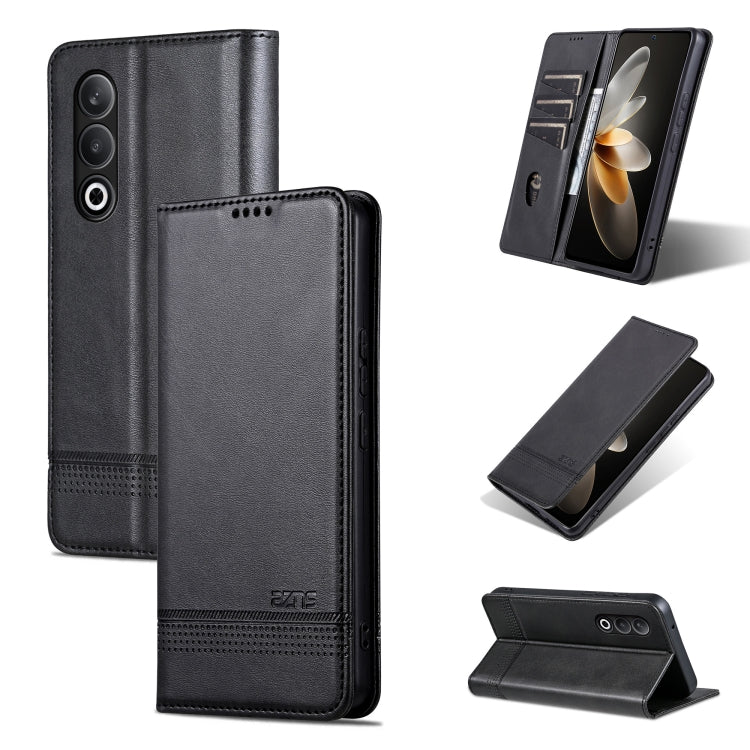 AZNS Magnetic Calf Texture Flip Leather Phone Case, For OnePlus Turbo 6/Nord 6 5G, For OnePlus 15T, For OnePlus 15, For OnePlus Nord CE4