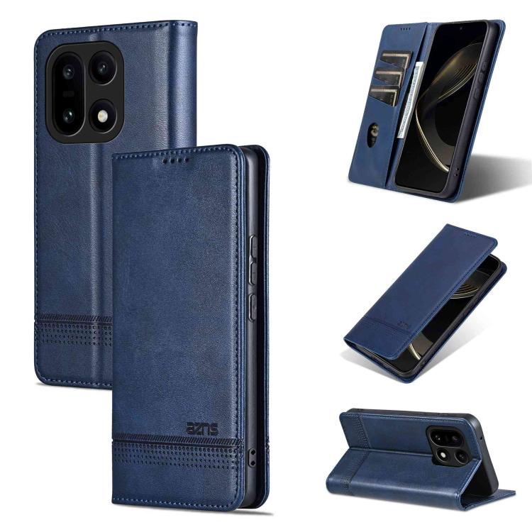 AZNS Magnetic Calf Texture Flip Leather Phone Case, For OnePlus Turbo 6/Nord 6 5G, For OnePlus 15T, For OnePlus 15, For OnePlus Nord CE4