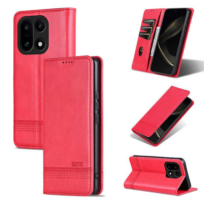 AZNS Magnetic Calf Texture Flip Leather Phone Case, For OnePlus Turbo 6/Nord 6 5G, For OnePlus 15T, For OnePlus 15, For OnePlus Nord CE4