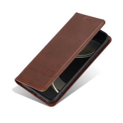 AZNS Magnetic Calf Texture Flip Leather Phone Case, For OnePlus Turbo 6/Nord 6 5G, For OnePlus 15T, For OnePlus 15, For OnePlus Nord CE4