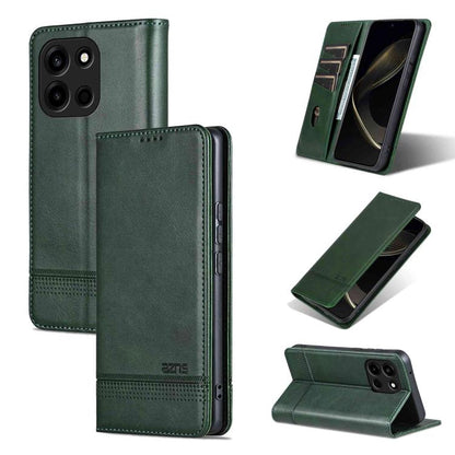 AZNS Magnetic Calf Texture Flip Leather Phone Case, For OnePlus Turbo 6/Nord 6 5G, For OnePlus 15T, For OnePlus 15, For OnePlus Nord CE4