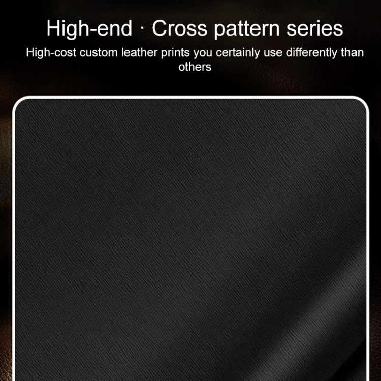 Silver Edge Cross Texture PU Leather Phone Case, For OnePlus Ace 3, For OnePlus 12, For OnePlus Ace 2 Pro, For OnePlus Ace 2, For OnePlus 11
