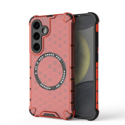 Honeycomb Magnetic Ring Shockproof Phone Case, For Samsung Galaxy S24+ 5G, For Samsung Galaxy S24 5G, For Samsung Galaxy S23 FE 5G, For Samsung Galaxy S23 Ultra 5G