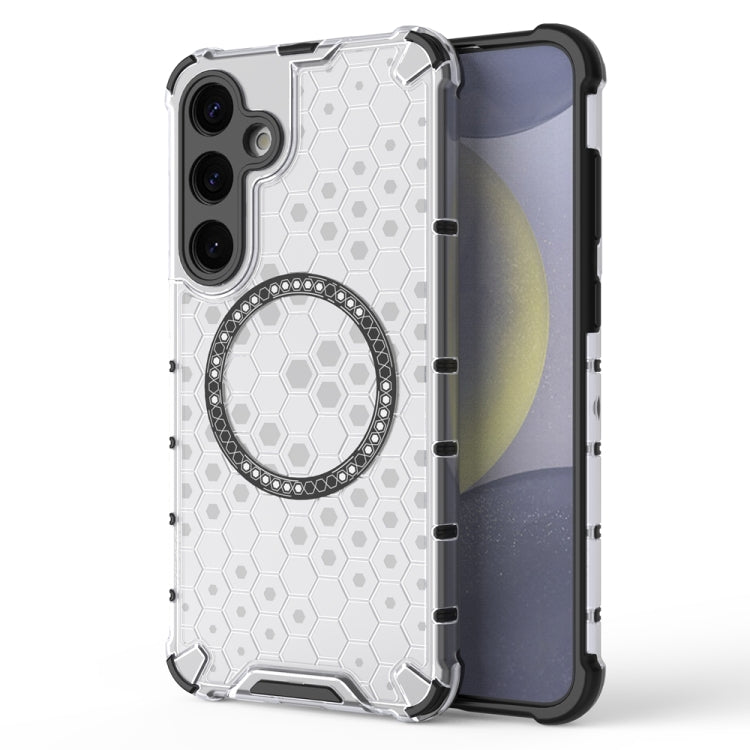 Honeycomb Magnetic Ring Shockproof Phone Case, For Samsung Galaxy S24+ 5G, For Samsung Galaxy S24 5G, For Samsung Galaxy S23 FE 5G, For Samsung Galaxy S23 Ultra 5G