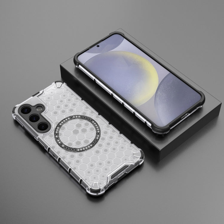 Honeycomb Magnetic Ring Shockproof Phone Case, For Samsung Galaxy S24+ 5G, For Samsung Galaxy S24 5G, For Samsung Galaxy S23 FE 5G, For Samsung Galaxy S23 Ultra 5G