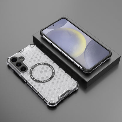 Honeycomb Magnetic Ring Shockproof Phone Case, For Samsung Galaxy S24+ 5G, For Samsung Galaxy S24 5G, For Samsung Galaxy S23 FE 5G, For Samsung Galaxy S23 Ultra 5G