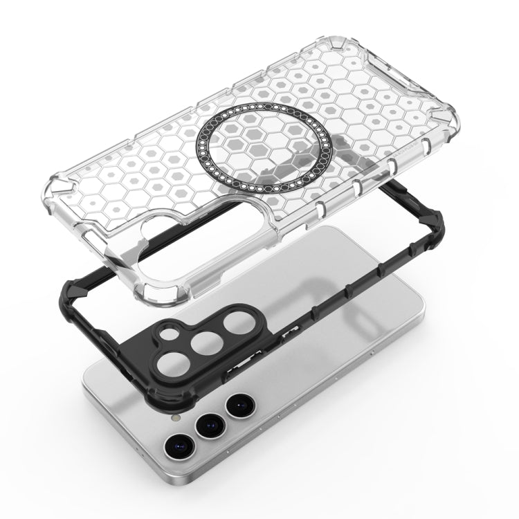 Honeycomb Magnetic Ring Shockproof Phone Case, For Samsung Galaxy S24+ 5G, For Samsung Galaxy S24 5G, For Samsung Galaxy S23 FE 5G, For Samsung Galaxy S23 Ultra 5G