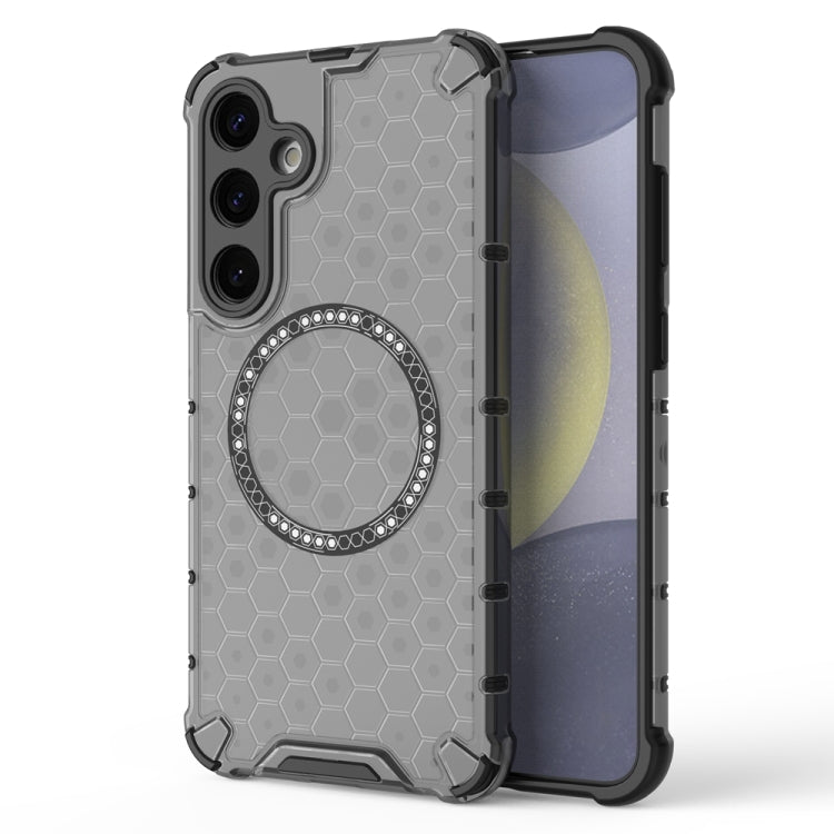 Honeycomb Magnetic Ring Shockproof Phone Case, For Samsung Galaxy S24+ 5G, For Samsung Galaxy S24 5G, For Samsung Galaxy S23 FE 5G, For Samsung Galaxy S23 Ultra 5G