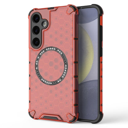 Honeycomb Magnetic Ring Shockproof Phone Case, For Samsung Galaxy S24+ 5G, For Samsung Galaxy S24 5G, For Samsung Galaxy S23 FE 5G, For Samsung Galaxy S23 Ultra 5G